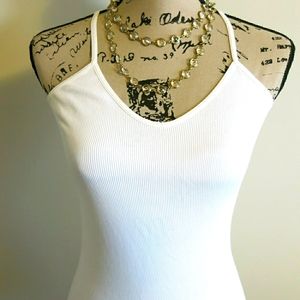 ****3 for $6******White Ribbed Tank